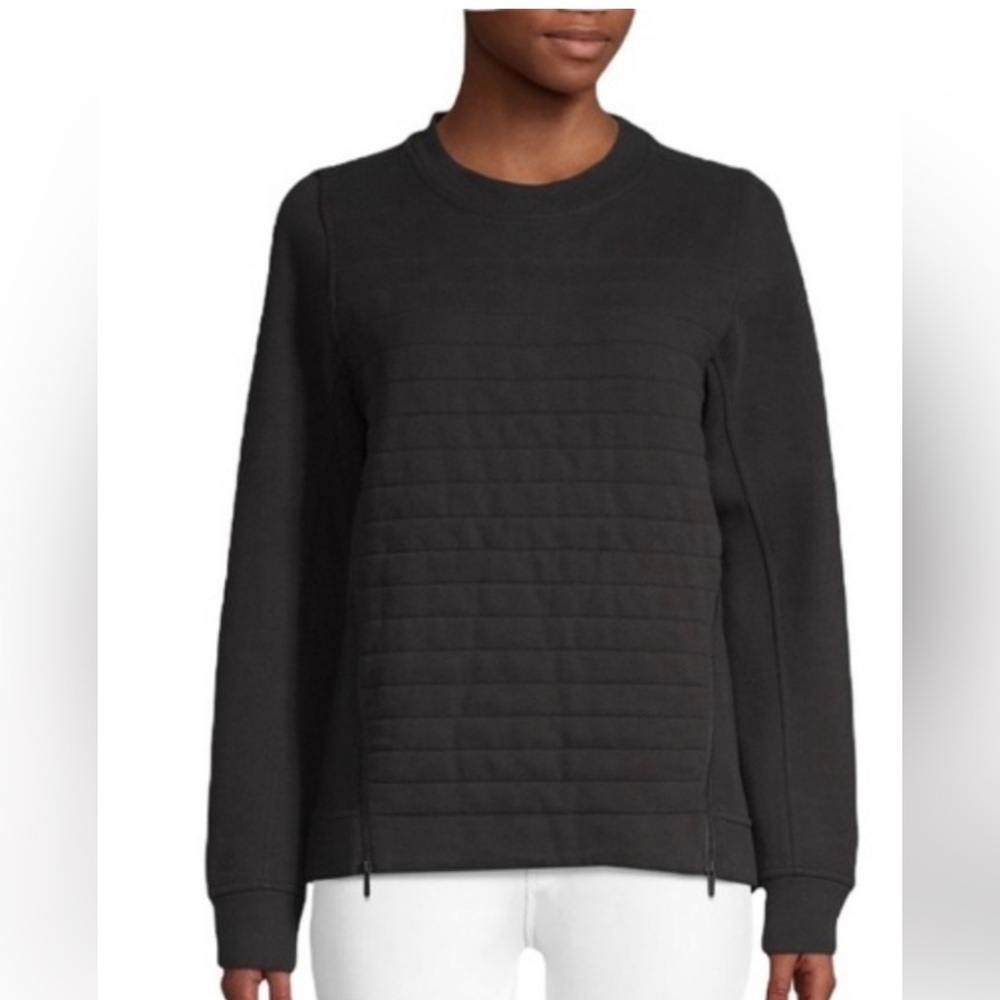 Lululemon Black Sweatshirt Size 4 Side Zippers Fleece Be True Crew